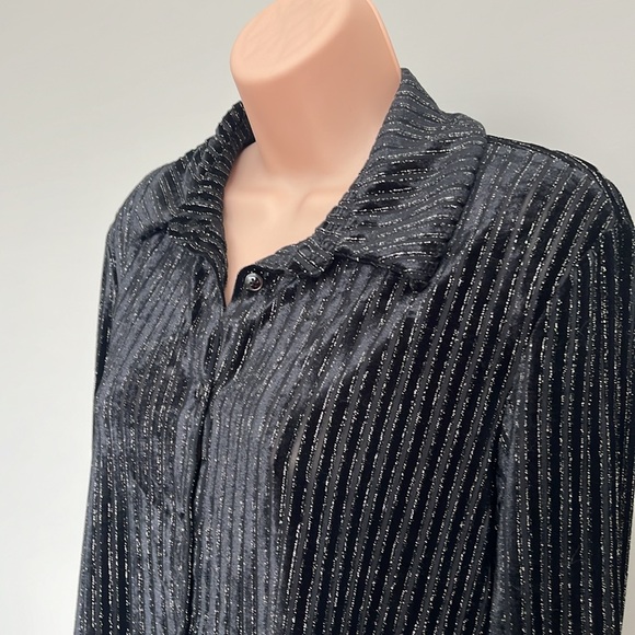 NWT- House of Harlow 1960 - Black Blouse Size M - Picture 3 of 10